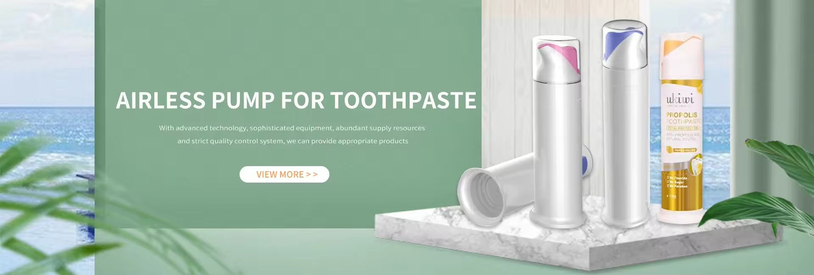 Dispensador de pasta de dentes com bomba