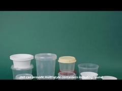 Copo de sorvete de impressão digital personalizada com tampa Copas de iogurte de plástico descartáveis