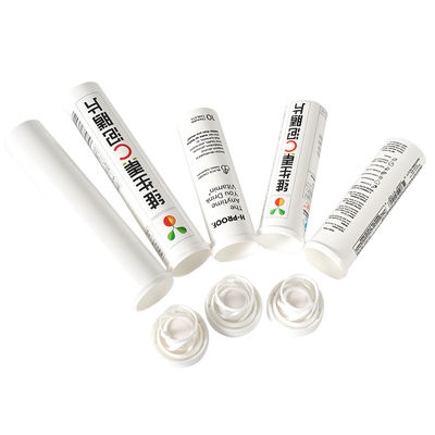 comprar Suplementos industriais feitos em frasco de plástico personalizado tubo de comprimidos efervescentes coloridos Fabricação em linha