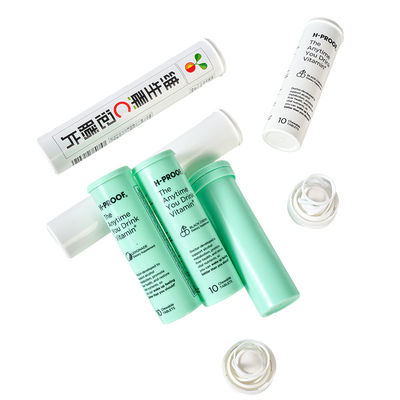 comprar Material PP Impressão em branco Tubos de comprimidos efervescentes personalizados para embalagens de pílulas médicas Fabricação em linha
