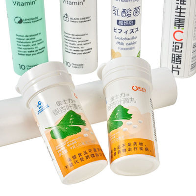 comprar Logotipo personalizado fácil de limpar Vitamina C em frascos vazios efervescentes com tampa como imagem Fabricação em linha