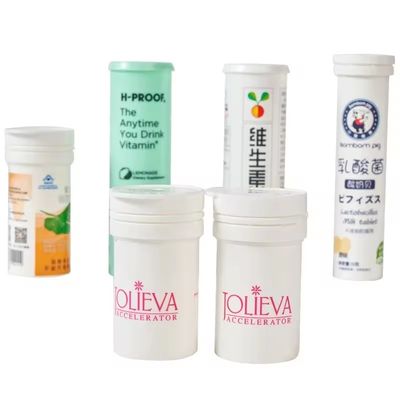 comprar Tubos de embalagem de comprimidos efervescentes em material de PP para comprimidos médicos e doces personalizados Fabricação em linha
