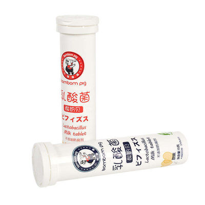 comprar Impressão personalizada Cor Logotipo personalizado Tubo de embalagem de comprimidos de vitamina C Fabricação em linha