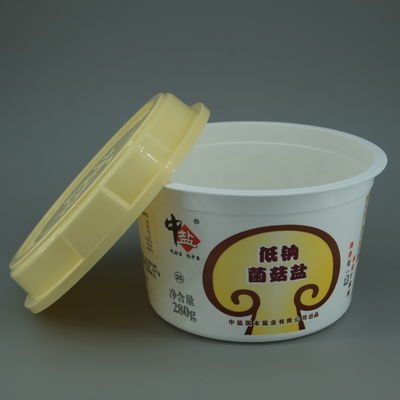 Copo de iogurte de qualidade alimentar Recipiente de sorvete de plástico para embalagem de leite Logotipo personalizado