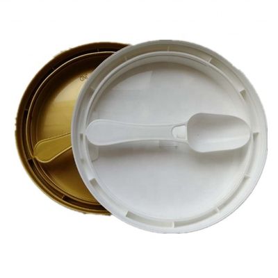 Moda Double Seal Proof Humidity Custom Logotipo de qualidade alimentar Leite em pó pode fechar com colher
