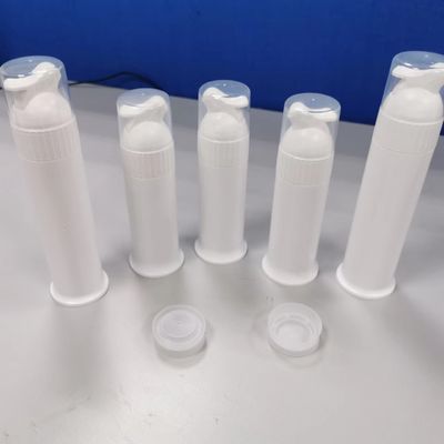 Bomba de tubo de pasta de dentes 2024 Bomba de vácuo sem ar de plástico branco personalizado para dispensador portátil
