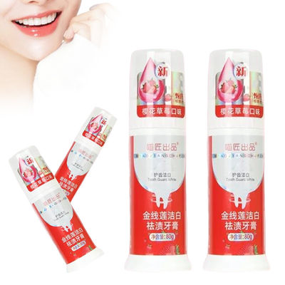 Obtenha um sorriso mais brilhante com o Tiktok 130g Creme dental branqueador de dentes 3 opções de sabor OEM