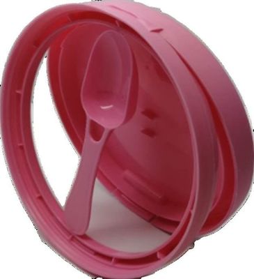 OEM Accepted Flip Top Milk Powder Can Cover BPA Free Plastic Tin Lid with Spoon