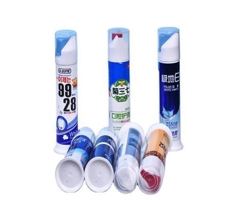 100 110 ml Personal Care Airless Toothpaste Pump Tube Bottle for Toothpaste Packaging Bottle para o cuidado pessoal com a pasta de dente