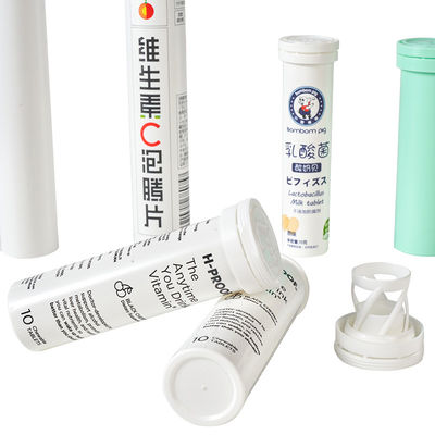 2024 Produtos Populares de Design Vazio Bulk Efervescente comprimidos Tubos com Flip Cap