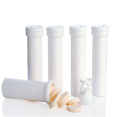 Botão de tubo de vitamina C personalizado com embalagem de comprimidos efervescentes e impressão offset