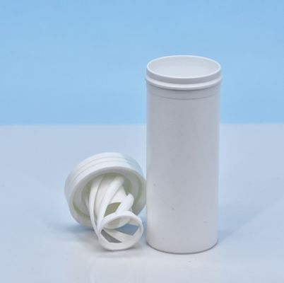Medicina portátil comprimido efervescente tubo de plástico com tampas de dessecante como imagem