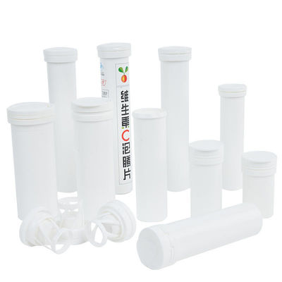Portable PP Collar Effervescent Tubes for White Long Vitamin C Tablets and More in Bulk