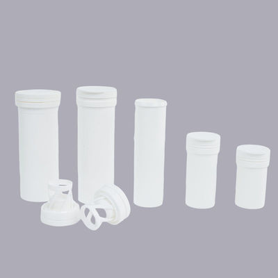 Empty Custom Vitamin C Effervescent Tablet Container with Cap in Injection Molding